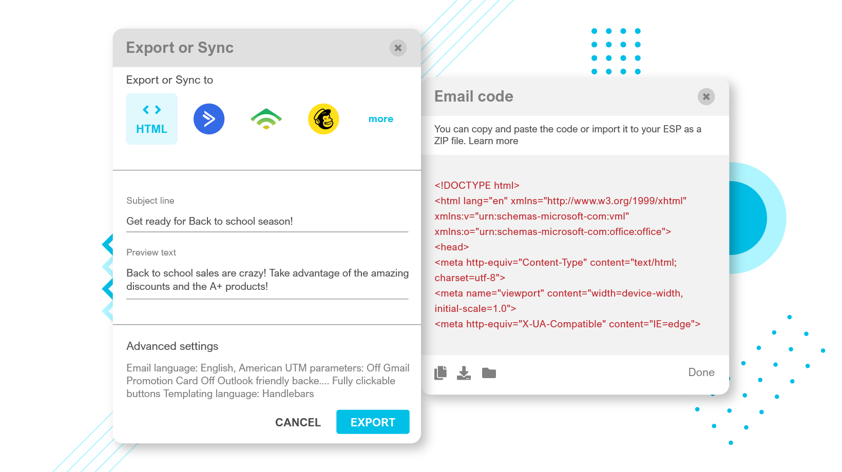 Chamaileon SDK - email html generator plugin