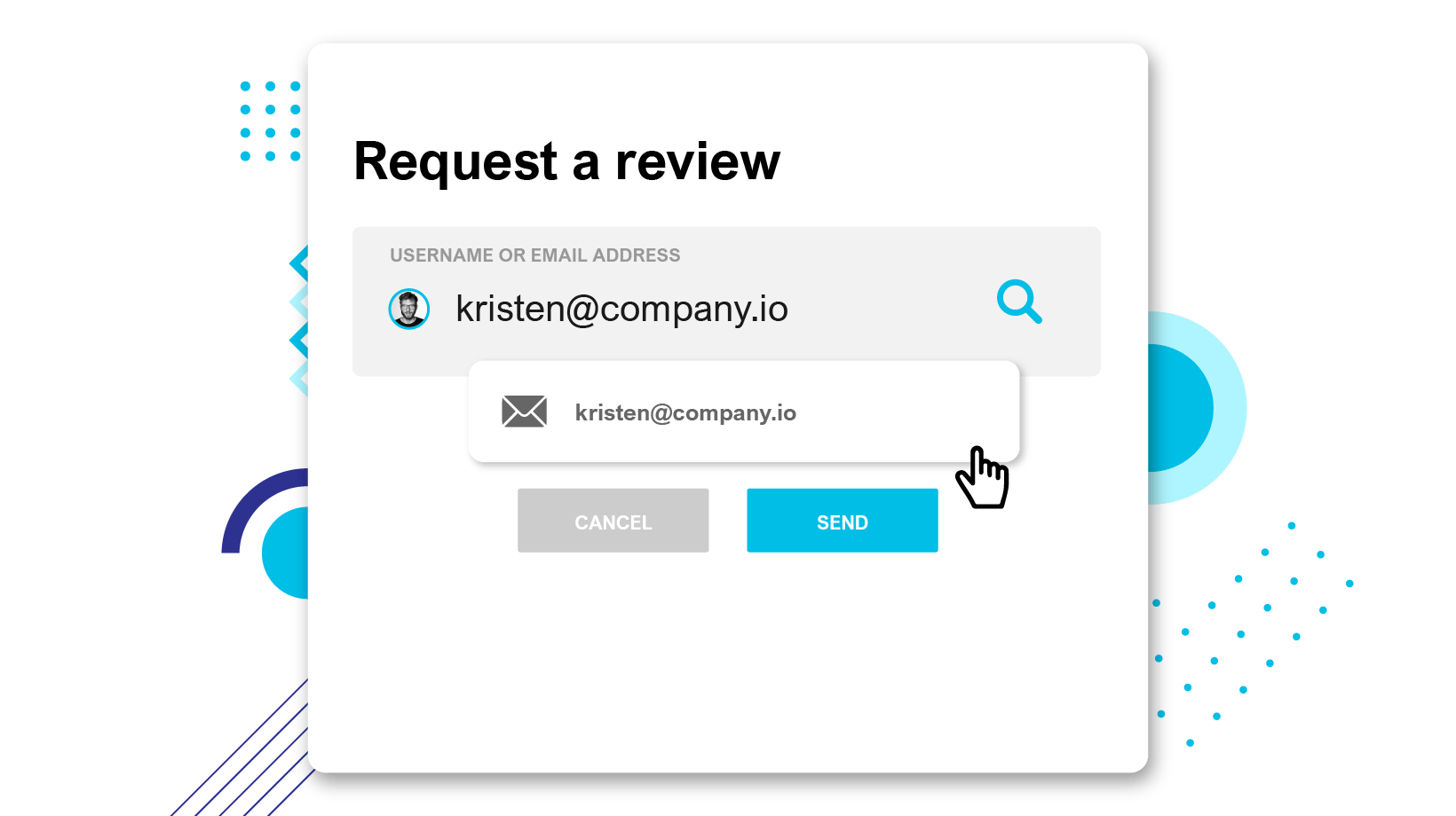 Send review request to anyone