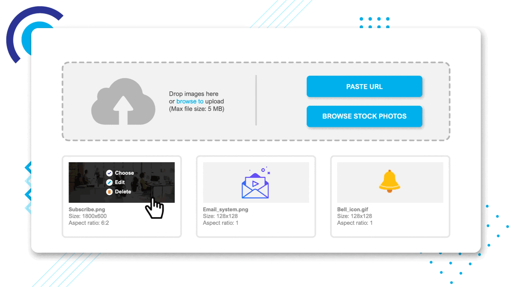 Keep your email digital assets organized in different folders and sub-folders