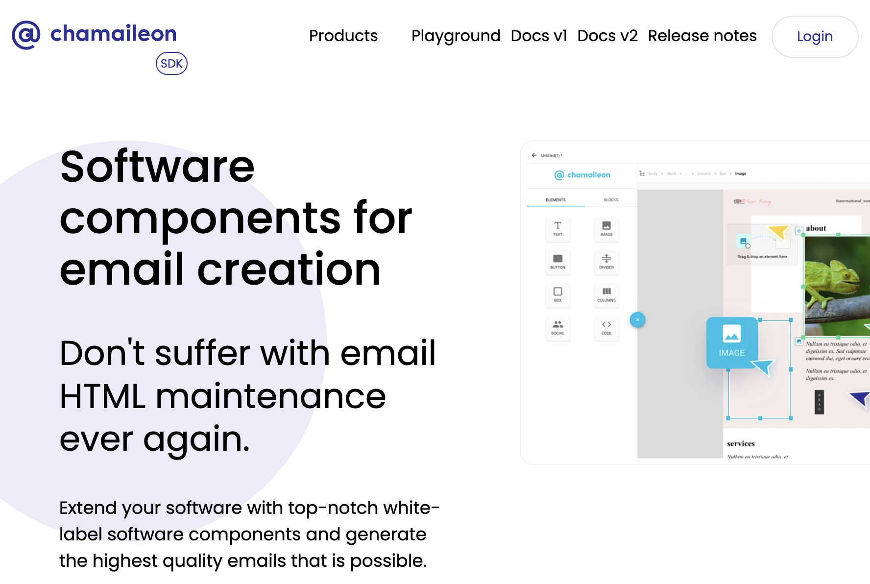 Email template builder plugin sdk
